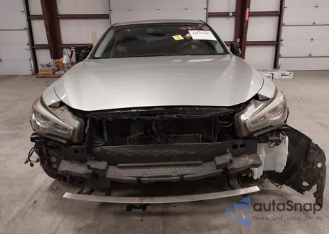 2014 Infiniti Q50 Hybrid Premium/Sport z USA, uszkodzony, nr VIN JN1AV7AR1EM703282